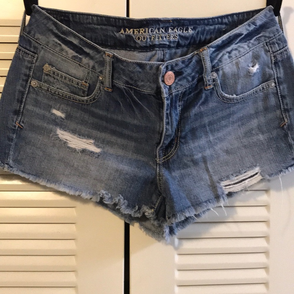 American Eagle Distressed Denim Shorts